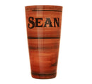 ADD YOUR NAME - Cocktail Shaker Tin - 28 oz weighted - Wood - Rim Facing UP
