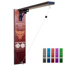 CUSTOMIZABLE Wall Mounted Folding Ring Toss - Bull - Brown Multiple Colors Available!