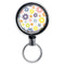 Mirrored Chrome Retractable Reel - Cute Floral
