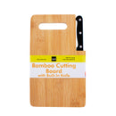 Cutting Board With Built-in Knife - Bamboo