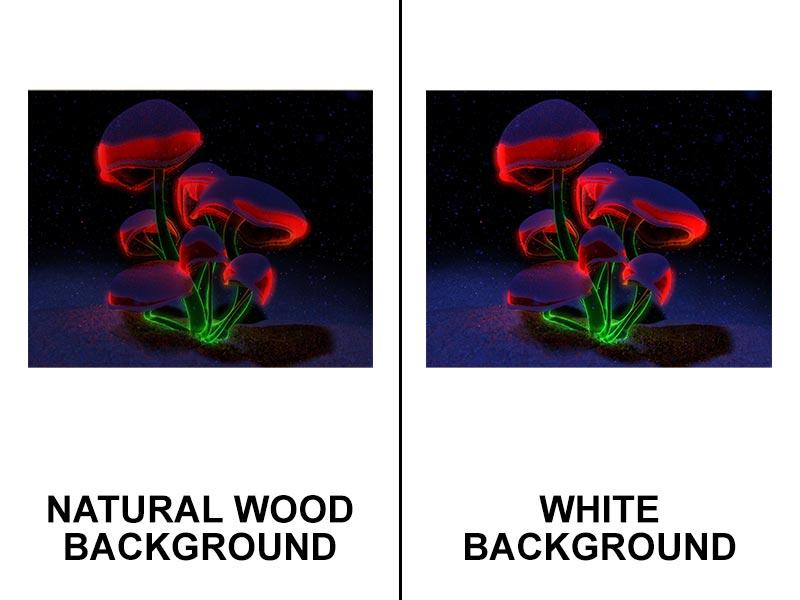 Wooden Table Top - Two Types Available - Holiday Fluorescence 24" x 30"