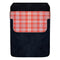 DekoPokit™ Leather Bottle Opener Pocket Protector w/ Designer Flap - Orange Plaid - LARGE