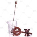 BarConic® Antique Copper & Diamond Pattern 13 oz  Mixing Set 