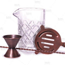 BarConic® Antique Copper & Diamond Pattern 13 oz  Mixing Set 