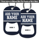 CUSTOMIZABLE - Dog Tag Openers - Sports Teams (Several Team Color Options)