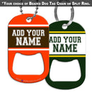 CUSTOMIZABLE - Dog Tag Openers - Sports Teams (Several Team Color Options)