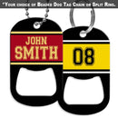 CUSTOMIZABLE - Dog Tag Openers - Sports Teams (Several Team Color Options)