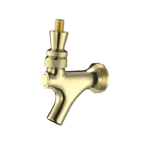 Domestic Faucet - Polished Brass, Brass Lever
