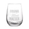 Drunk Wives Matter Stemless Wine Glass