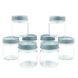  Mini Mason Jars - w/ Lids - Plastic 2.5 oz. - Pack of 8