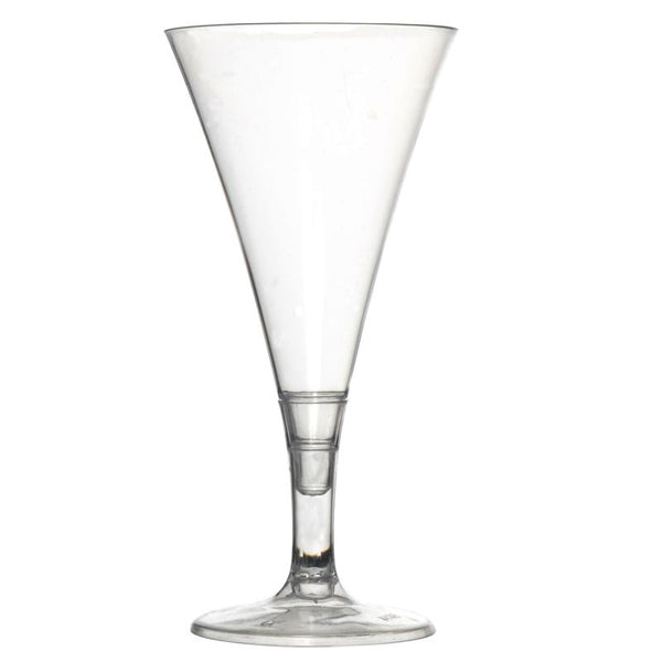  Miniature Plastic Champagne Glasses - 2 oz - 2 Piece