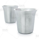 Double Wall Espresso Cup - Stainless Steel - 2.5oz/74ml (set of 2)