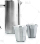 Double Wall Espresso Cup - Stainless Steel - 2.5oz/74ml (set of 2)