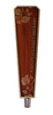 Custom Oak Wood Beer Tap Handle - Flared Shape - Elegant Cherry Wood - 10 inch