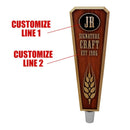 Initial Signature Craft - Oak Wood Beer Tap Handles - Flared Shape