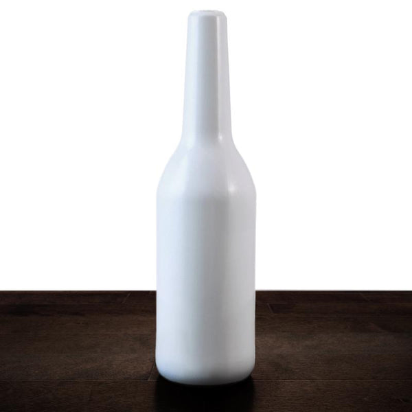 Blank 750ml White Bottle (Textured) - Irregular