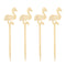 BarConic® Wooden Flamingo Cocktail Picks - 100 pack