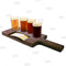 Flight Tray Beer Sampler Paddle with Paper Insert Slot – 4 Recessed Holes