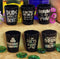Printed Black Shot Glasses - Funny Drinking Themes - 1.5 ounce