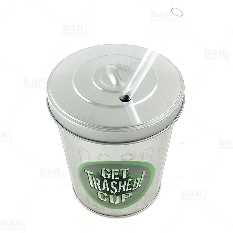 Metal Trash Can Novelty Cup - 30 ounce
