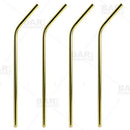 Cocktail Straws - Gold Plated - (4)