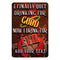 Good Evil Metal Bar Sign - Customized - 12" x 18"