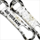"ADD YOUR NAME"  V-ROD® Bottle Opener – Grunge – White