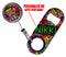 CUSTOMIZABLE Mini Bottle Opener with Retractable Reel - Grungy Love