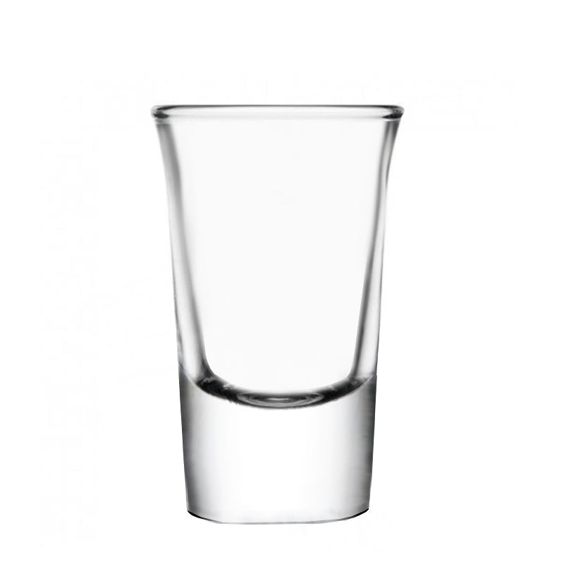 BarConic Flared Top Shot Glass w/ Thick Base - 25 ml
