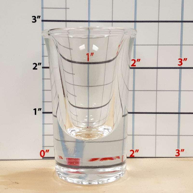 Essential Re-Usable Plastic Single Measure Party Clear Shot Glasses 30ml  1oz