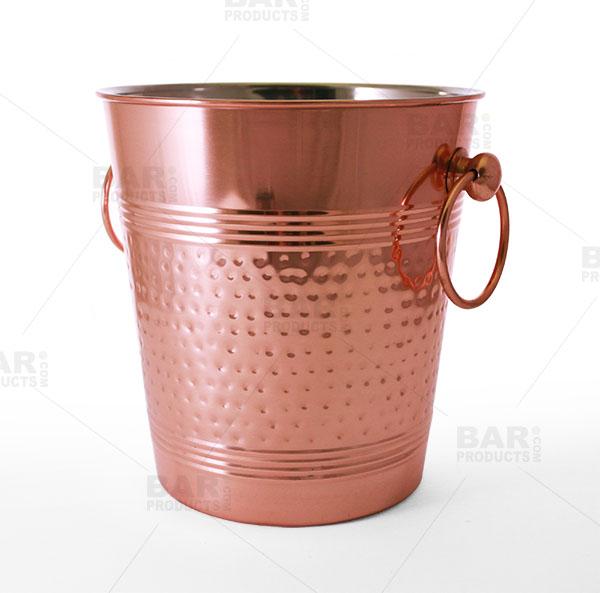 Vintage Copper Ice Bucket - Hammered