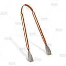 Hammered Copper Plated Tongs - 7"