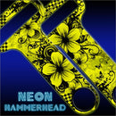 HAMMERHEAD™ NEON Bottle Opener - Cool Floral - YELLOW