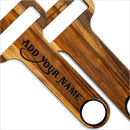 "ADD YOUR NAME" HAMMERHEAD™ Bottle Opener - Wood Series - Mixed 