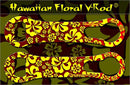 Kolorcoat V-Rod Bottle Opener - Red and Yellow Hawaiian