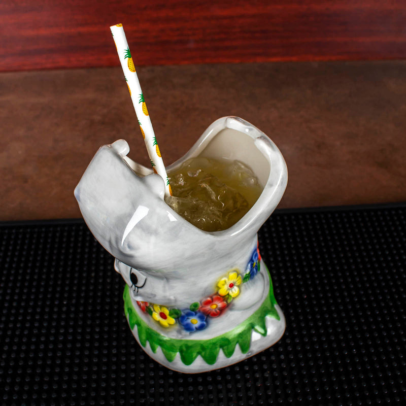 Tiki Drinkware - The Happy Hippo - 14 ounce - BarConic®