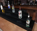 MixMaster™ 4 Tier Incremental Wooden Liquor Bottle Shelf Displays - Black