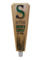 Custom Oak Wood Beer Tap Handles - Flared Shape - Initial Homebrew Company - 8 inch
