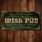 CUSTOMIZABLE Large Vintage Wooden Bar Sign - IRISH PUB - 11 3/4" x 23 3/4"