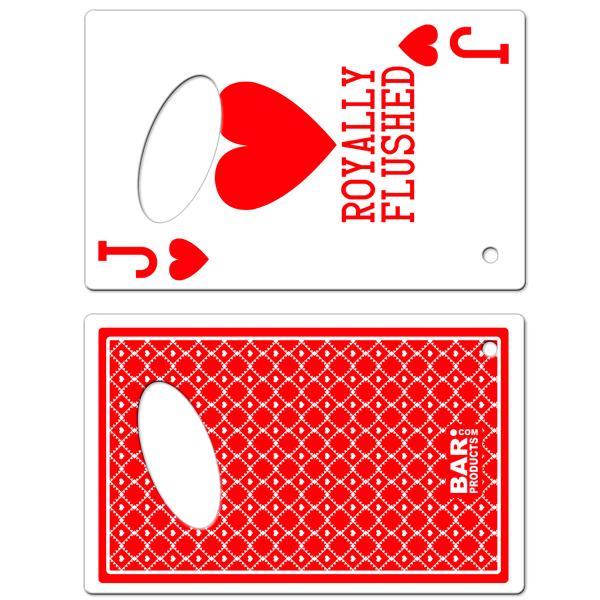 Jack of Hearts Playing Card Bottle Opener 