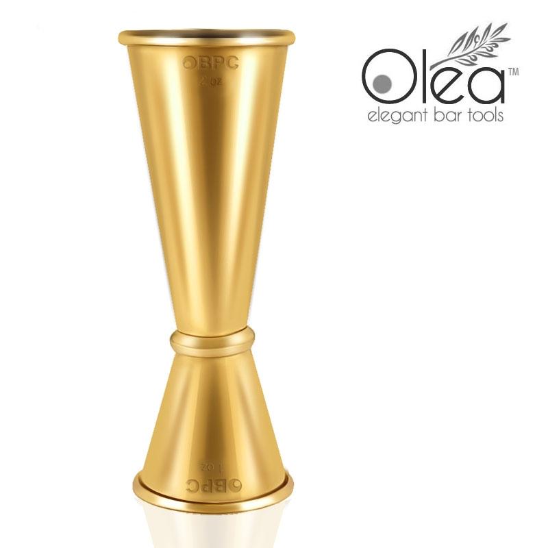 Olea™ Japanese Tall Jigger - Gold Plated - 1oz X 2oz