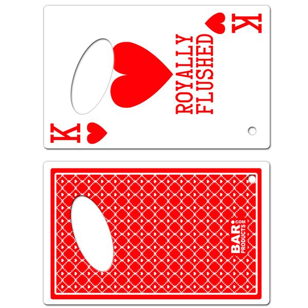 King of Hearts Playing Card Bottle Opener 