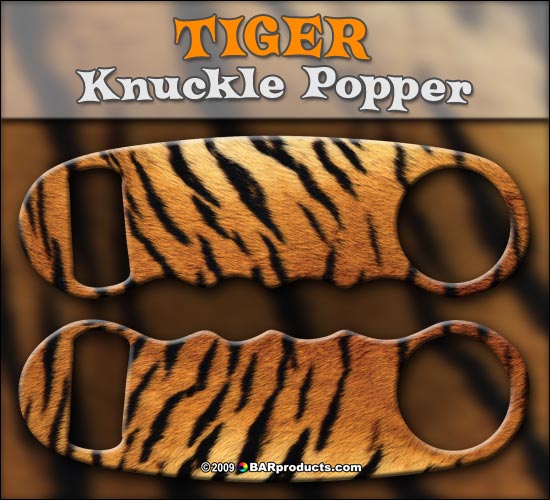 Knuckle Popper Opener - Tiger Print