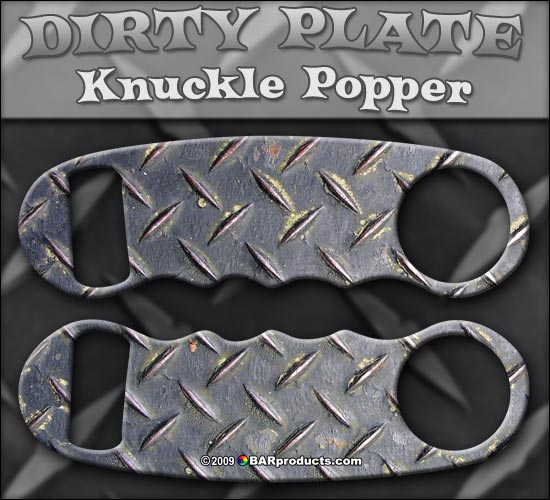 Dirty Metal Plate Knuckle Popper Opener