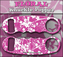 Floral - Pink and White Knuckle Popper Opener