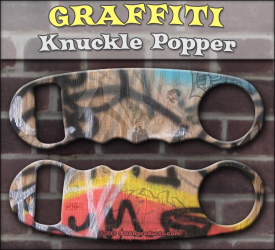 Graffiti Knuckle Popper Opener