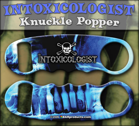 Knuckle Popper Openers - Blue Intoxicologist