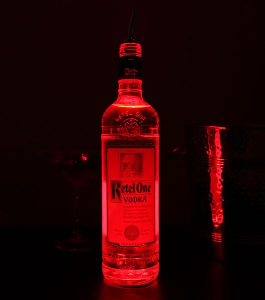 Red Mini LED Bottle Glow and Glorifier Pad 