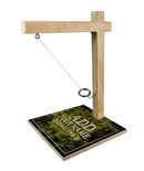 ADD YOUR NAME Tabletop Ring Toss Game - Gold Grunge