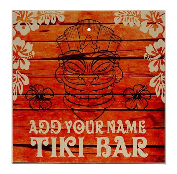 ADD YOUR NAME Large Tabletop Ring Toss Game - Tiki